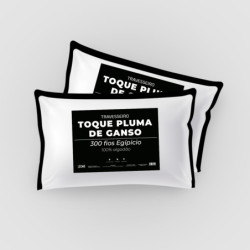 TRAVESSEIRO TOQUE PLUMA DE GANSO 300 FIOS 50X70 LECASA