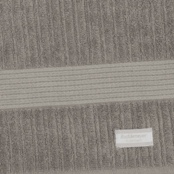 TOALHA DE BANHO 70/140 FIO PENTEADO CANELADO BEGE TAUPE 1534 - BUDDEMEYER