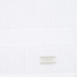 TOALHA DE BANHO 90/150 FIO PENTEADO CANELADO BRANCO 1011 - BUDDEMEYER
