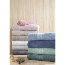 TOALHA DE BANHO 90/150 FIO PENTEADO CANELADO BEGE CLARO 3032 - BUDDEMEYER