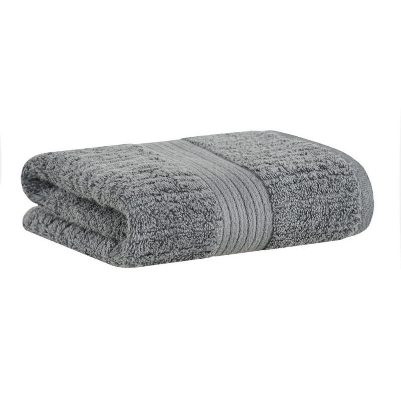 TOALHA DE ROSTO 48/85 FIO PENTEADO CINZA ESCURO 1839 - BUDDEMEYER