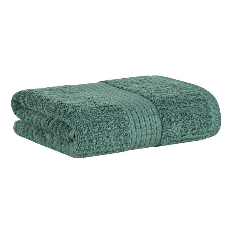 TOALHA DE ROSTO 48/85 FIO PENTEADO VERDE FOLHA 3074 - BUDDEMEYER