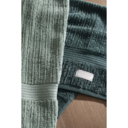 TOALHA DE ROSTO 48/85 FIO PENTEADO VERDE FOLHA 3074 - BUDDEMEYER