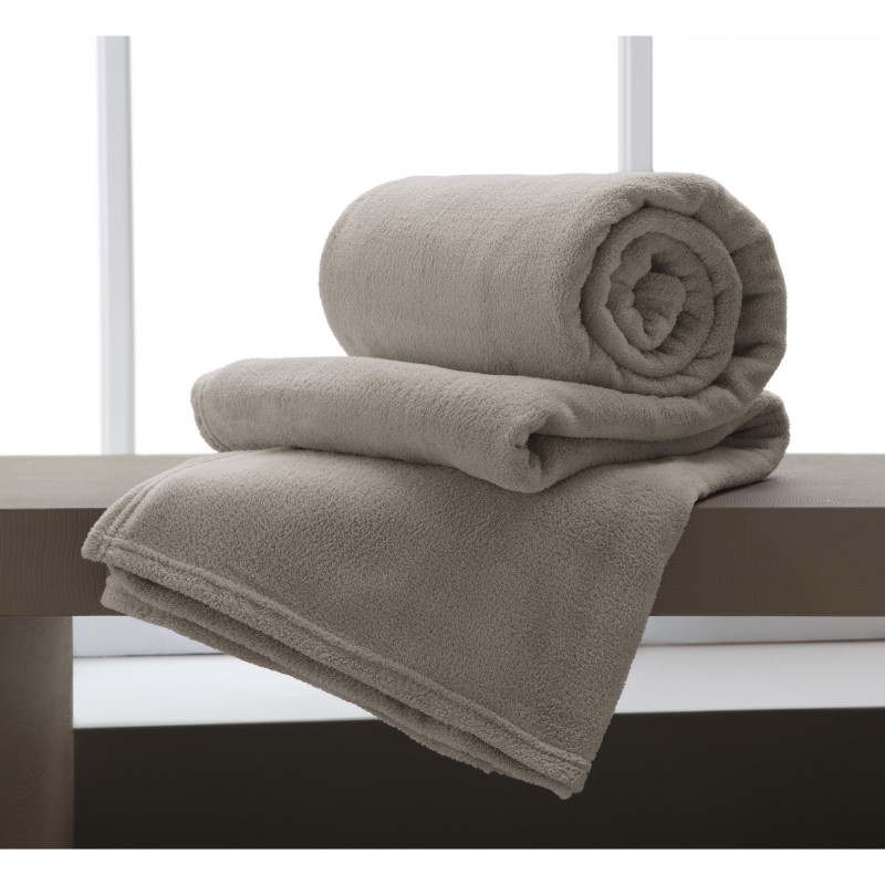 MANTA SOLTEIRO HOME DESIGN LISA CORTTEX BEGE 1,50 m X 2,00 m